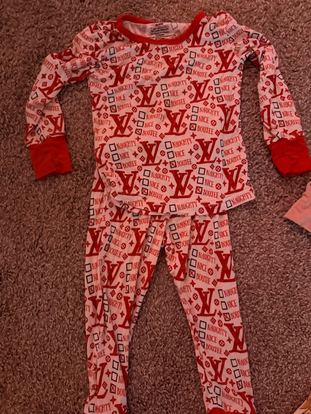 Kids Red Logo-Print Long Sleeve Pajama Set
2 for $25